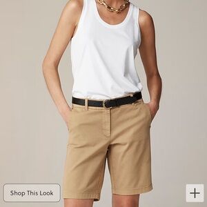 J Crew honey brown Bermuda shorts